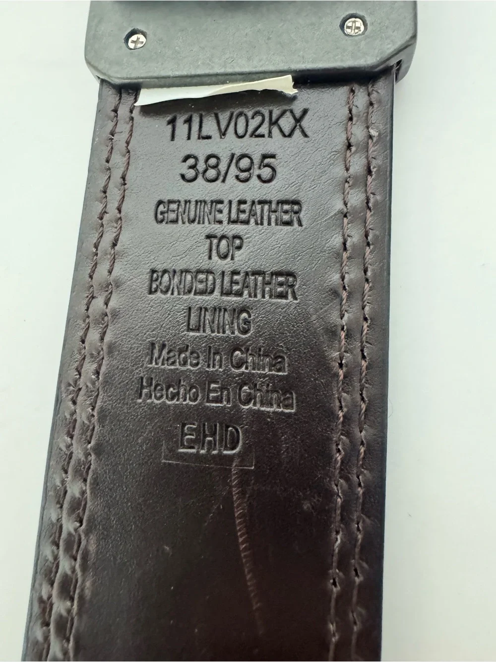 Levi’s Reversible Genuine Leather Belt Black Brown Silver Buckle Size 38/95
